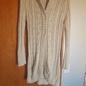 LONGLINE HOODED CARDI